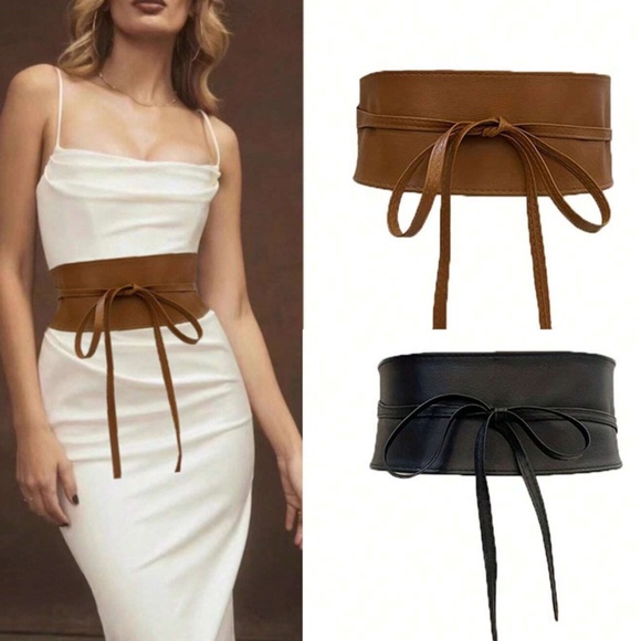 Luxe Vegan Suede Wrap Belt - Picture 1 of 11